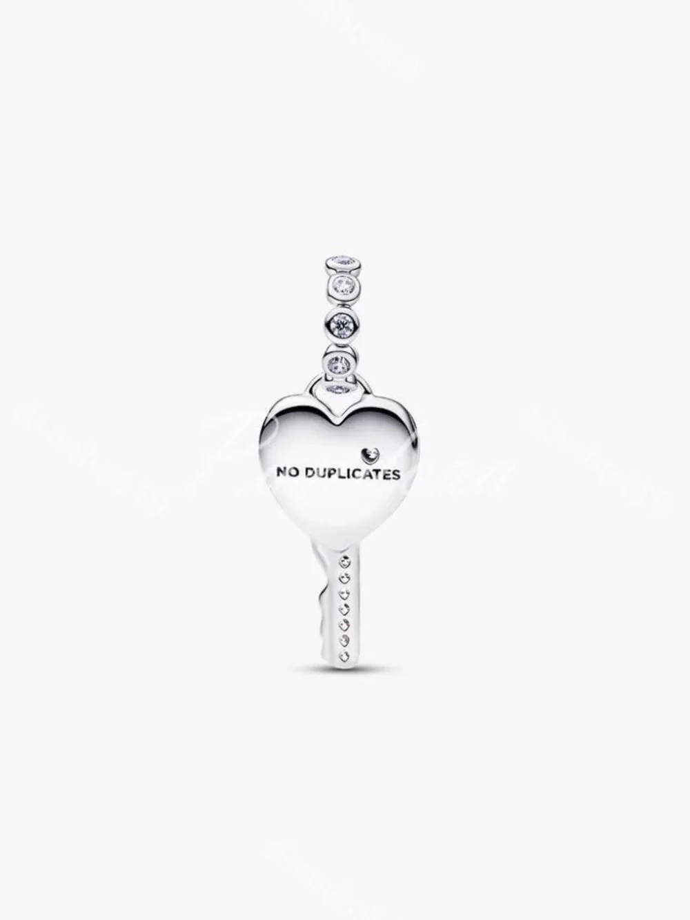 Pandora Opalescent Heart Key Dangle Charm